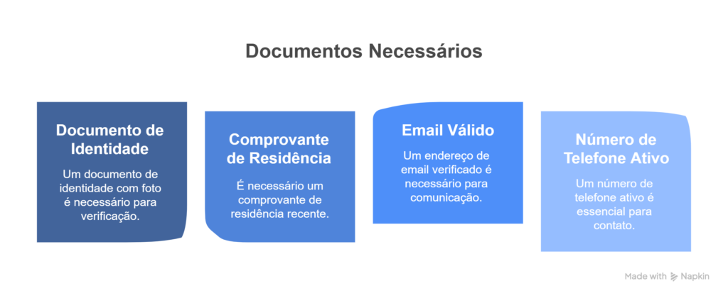 Infográfico detalhado sobre os passos necessários para se cadastrar